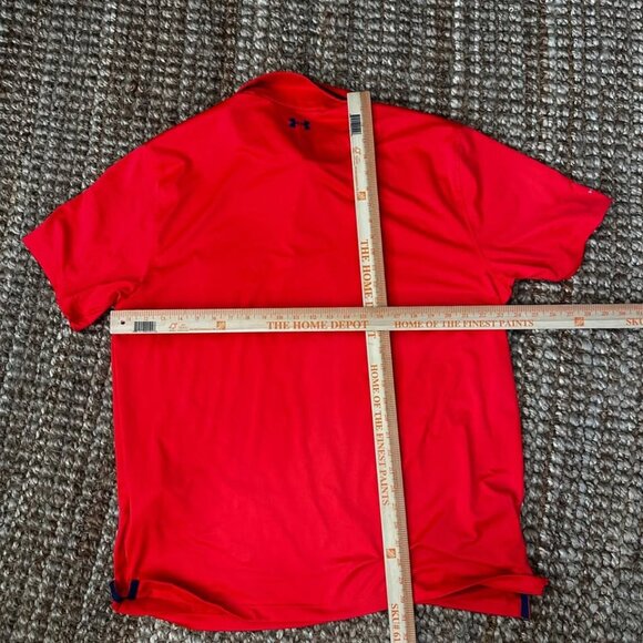 UA Under Armour Coldblack Men’s Polo Shirt Red (2XL) - Picture 4 of 5